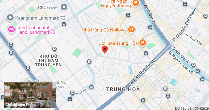 Bản đồ văn phòng 58A Trung Kính